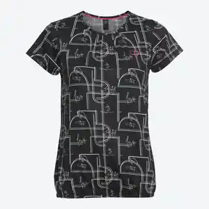 Damen-Funktions-T-Shirt mit Rundhalsausschnitt