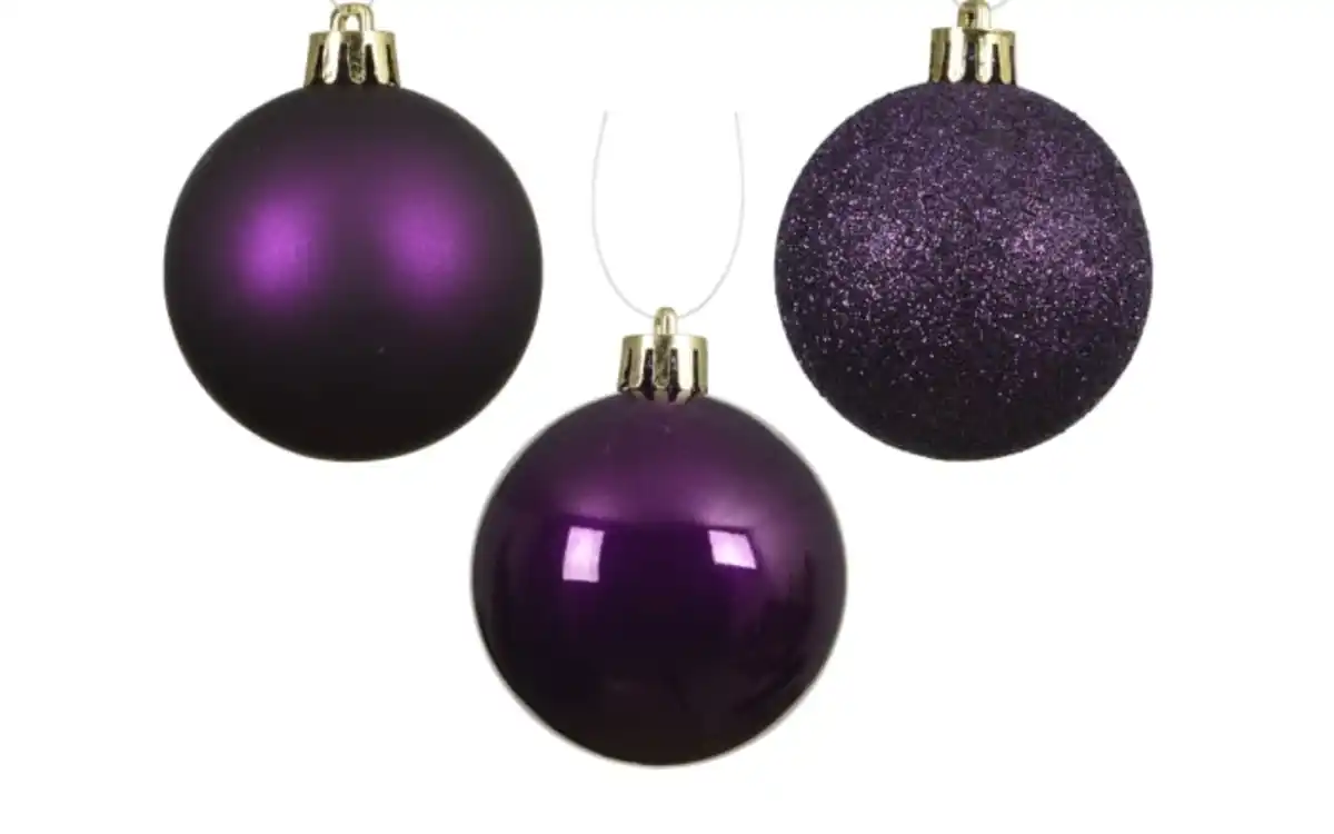 Bild 2 von Set Weihnachtskugeln, feige, 6 cm