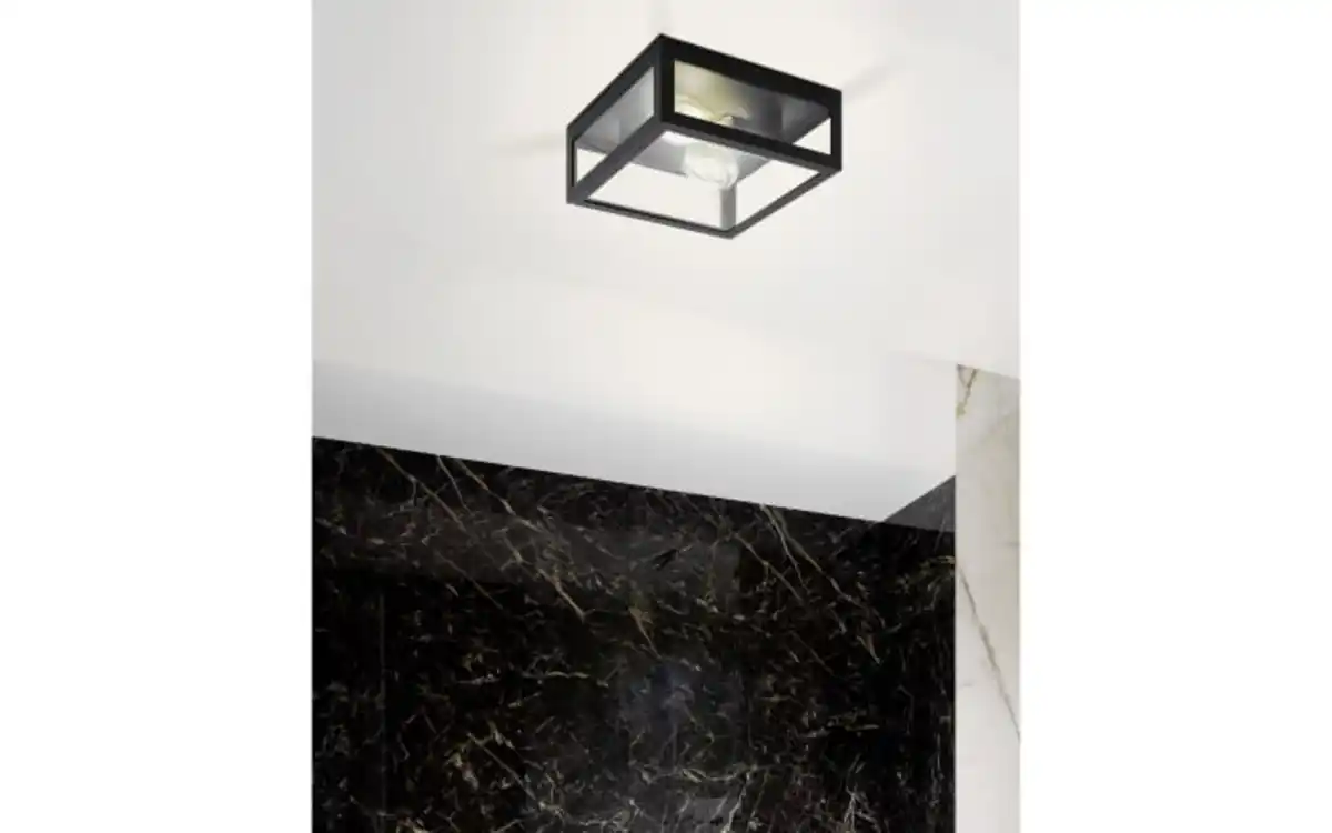 Bild 4 von Wand-/Deckenleuchte Amezola, klar/schwarz, IP44