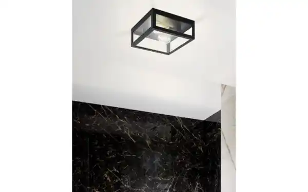 Bild 4 von Wand-/Deckenleuchte Amezola, klar/schwarz, IP44