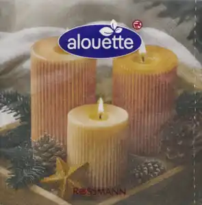alouette Cocktail-Serviette Kerze Foto