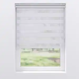 CASAYA Doppelrollo, klemmfix, BxH: 45 x 150 cm, Polyester, weiß