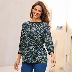 Damen-Bluse aus reiner Viskose