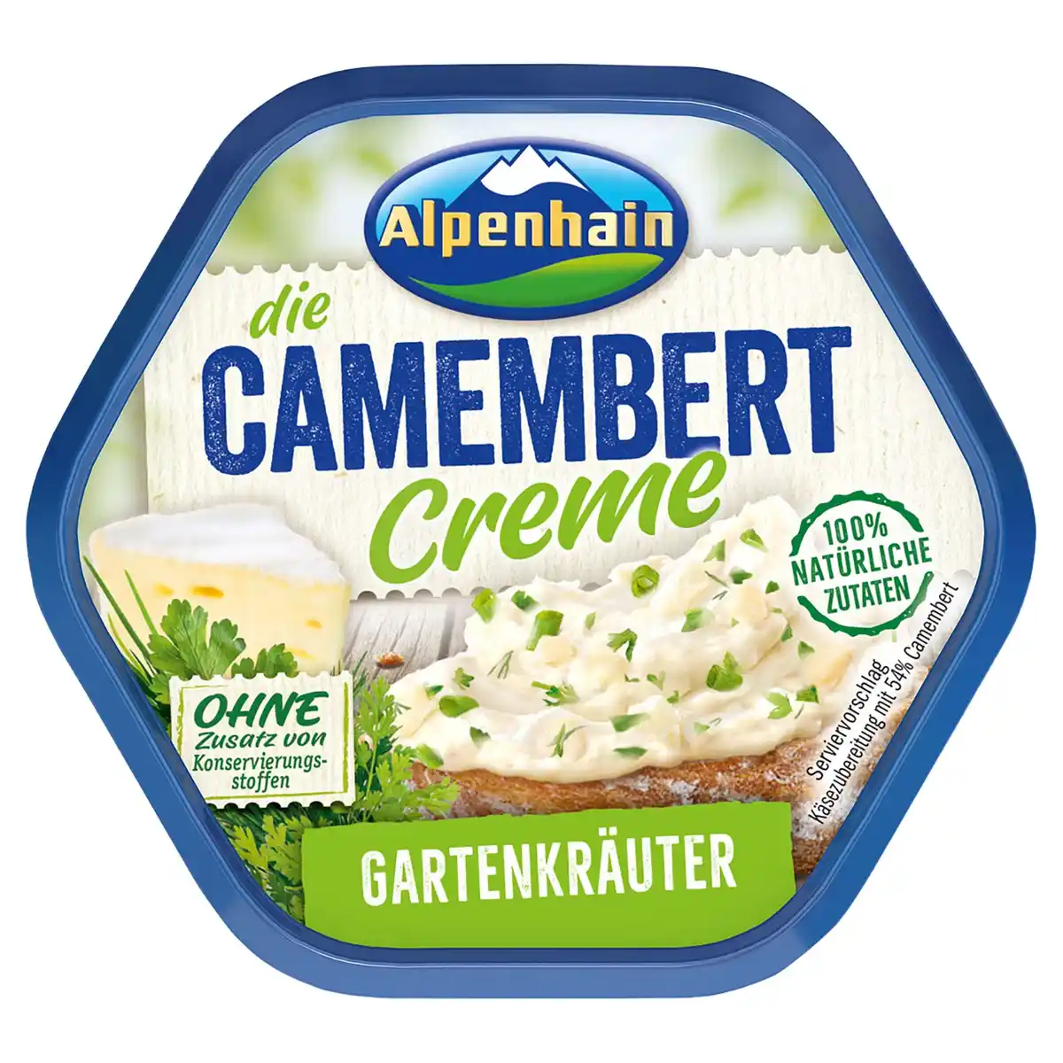 Bild 1 von ALPENHAIN Camembert Creme 125 g, Kräuter