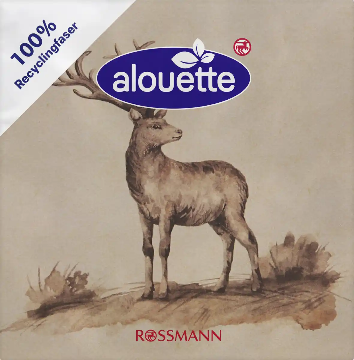 Bild 1 von alouette Recycling Cocktail-Serviette Hirsch