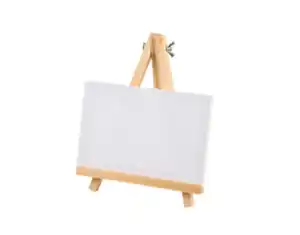 Leinwand mit Staffelei