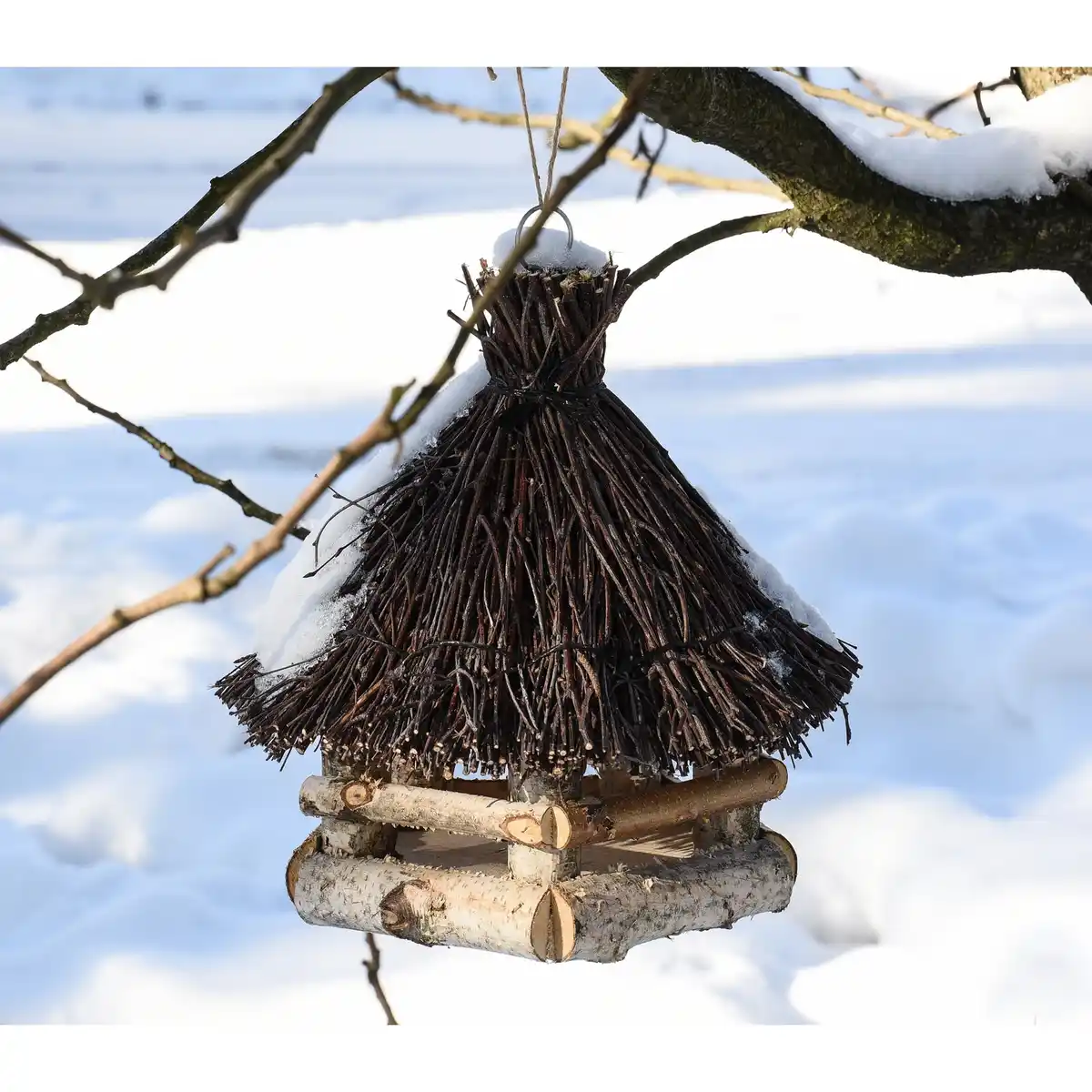 Bild 2 von PATKAR Vogelhaus, 32x.36 cm (ØxH), zum Aufhängen, Birkenholz