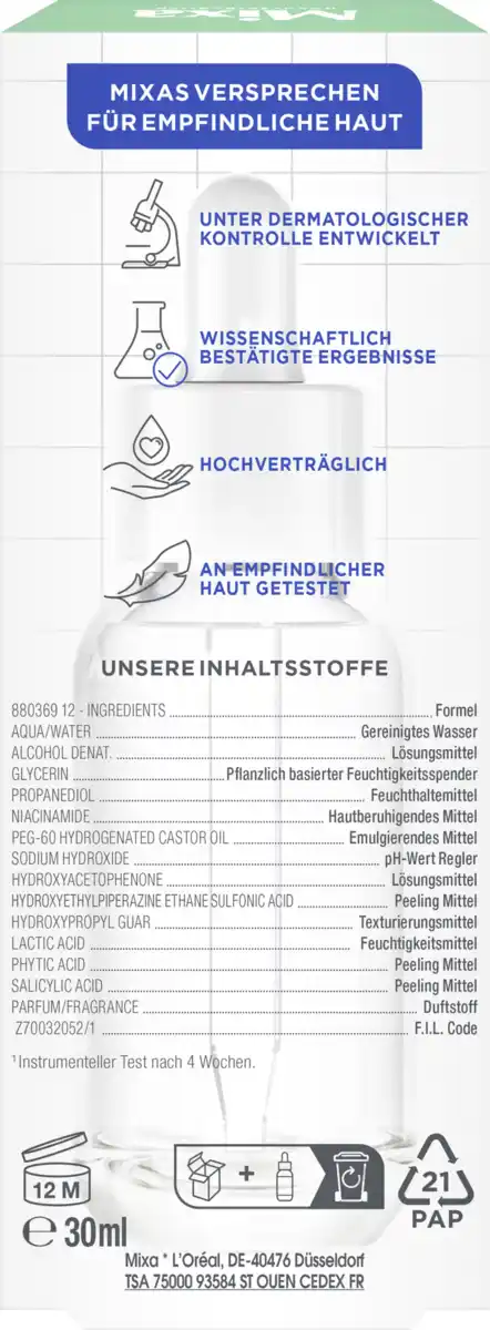 Bild 2 von Mixa Anti-Unreinheiten Serum, 30 ml