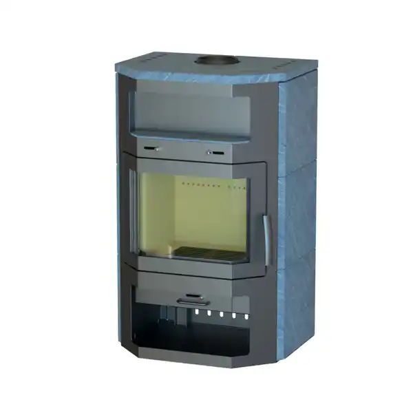 Bild 3 von THERMIA Kaminofen »Saarbrücken«, grau, Naturstein, 8,5 kW