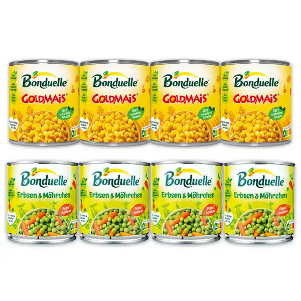 Bild 1 von Bonduelle Kidney Bohnen / Erbsen & Möhrchen / Goldmais