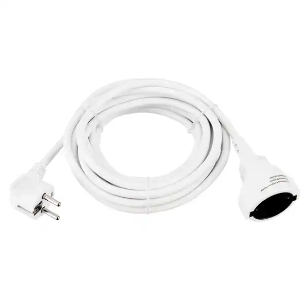 Bild 1 von REV Verlängerungskabel, 5 m, kunststoff, H05VV-F 3G1,5, weiss