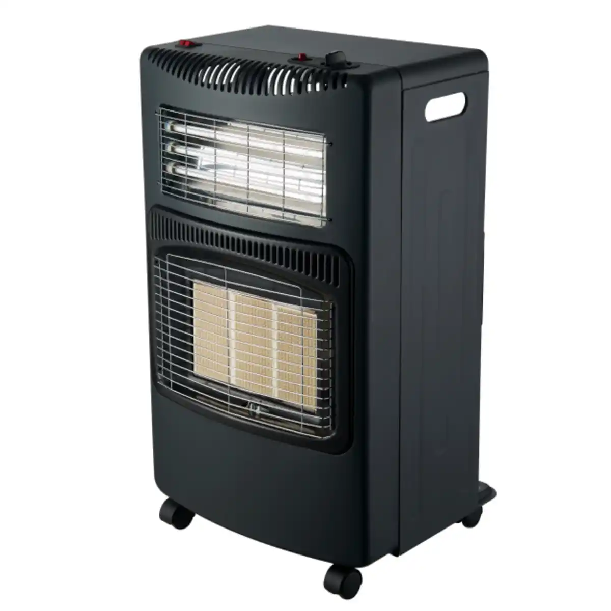 Bild 1 von Heizgerät, 2in1, Gas: 1500 bis 4200 W, Elektrisch: 1200 W, schwarz