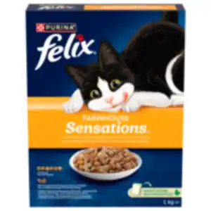 Felix Sensations Katzentrocken­nahrung
