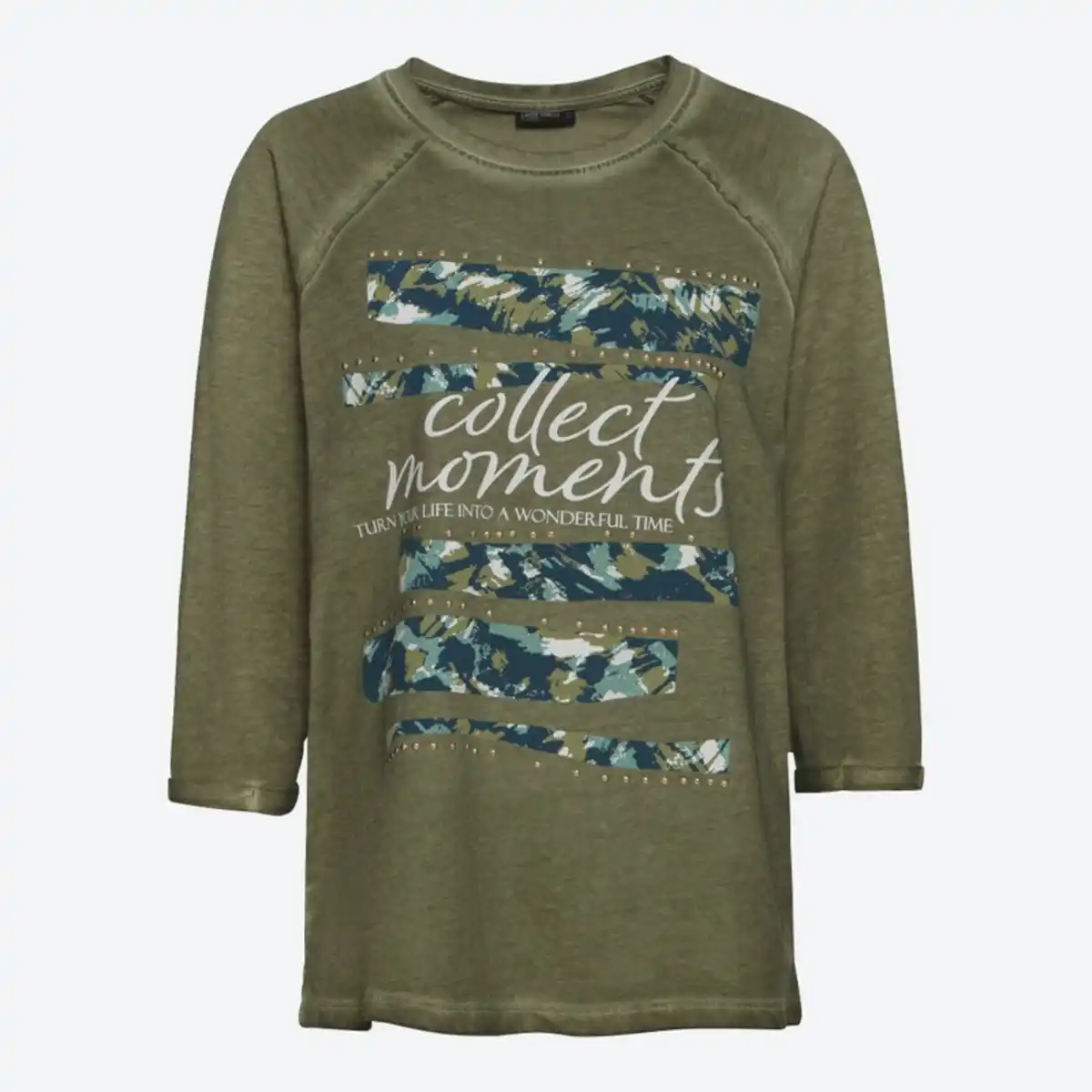 Bild 4 von Damen-Langarmshirt mit Oilwash-Veredelung