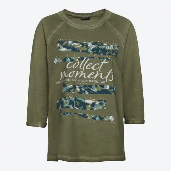 Bild 4 von Damen-Langarmshirt mit Oilwash-Veredelung