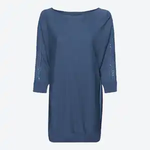 Damen-Pullover mit Spitze am Ärmel