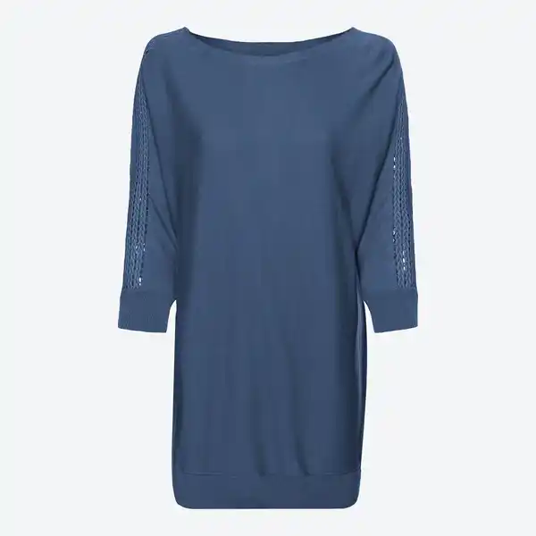 Bild 1 von Damen-Pullover mit Spitze am Ärmel