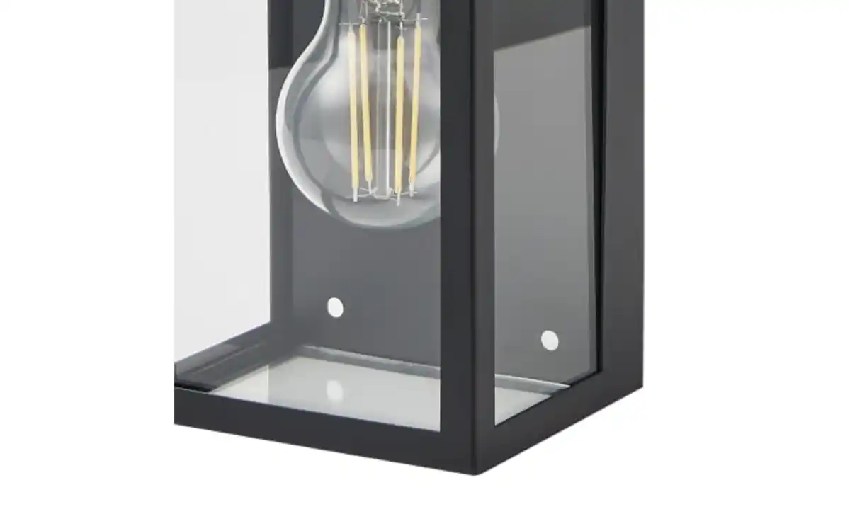 Bild 3 von Wandleuchte Amezola, klar/schwarz, IP44, 38 cm