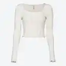 Bild 2 von Damen-Langarmshirt mit Ajourmuster