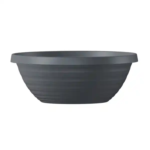 Bild 2 von Pflanzschale »Catania«, 39 x 14,7 cm (ØxH), Kunststoff, metallgrau