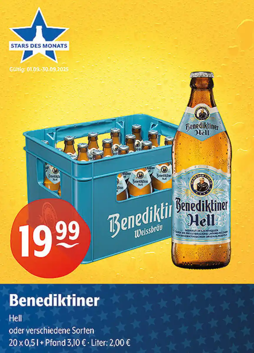 Bild 1 von Benediktiner Hell oder verschiedene Sorten