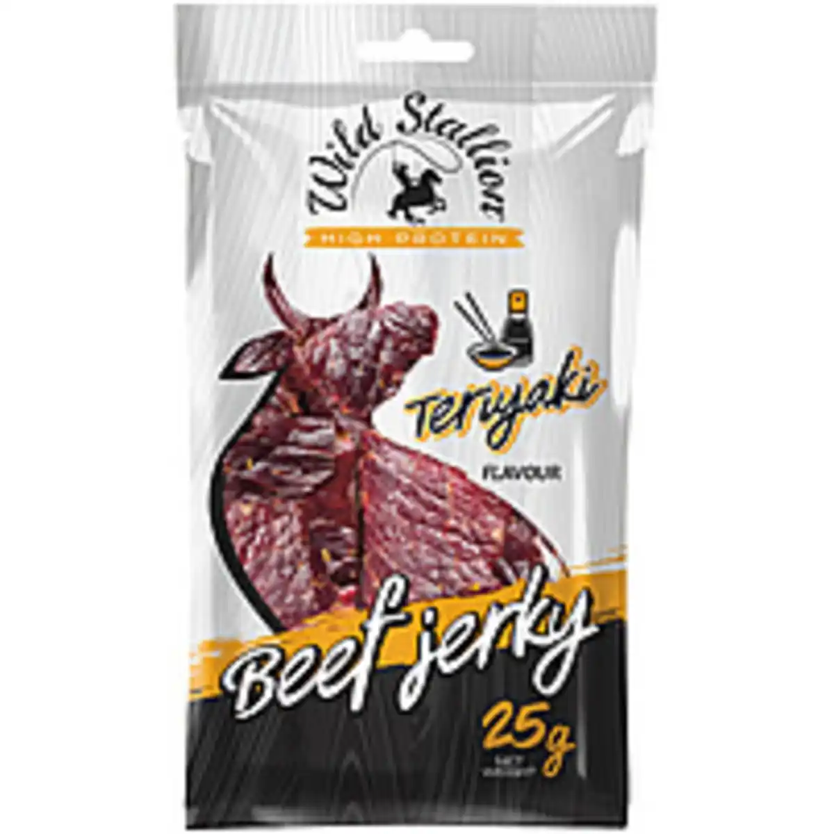 Bild 1 von "WILD STALLION" Beef Jerky Teriyaki - Getrocknetes Rindfleis...