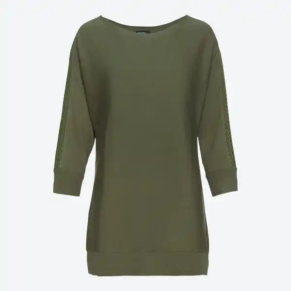 Bild 1 von Damen-Pullover mit Spitze am Ärmel