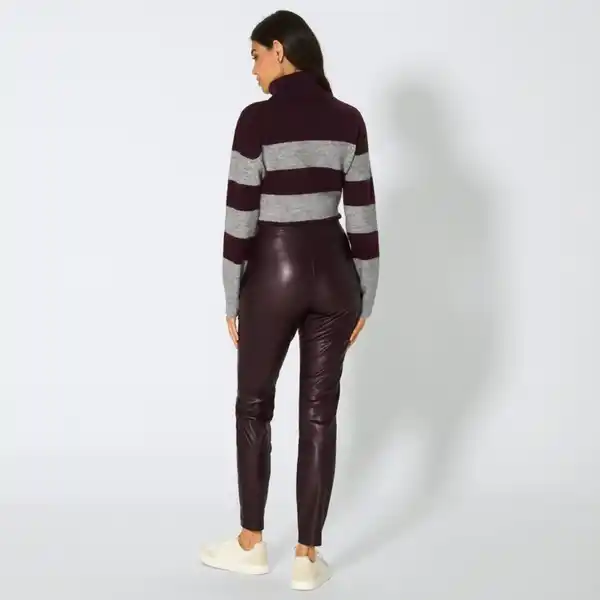 Bild 4 von Damen-Leggings in Kunstleder-Optik