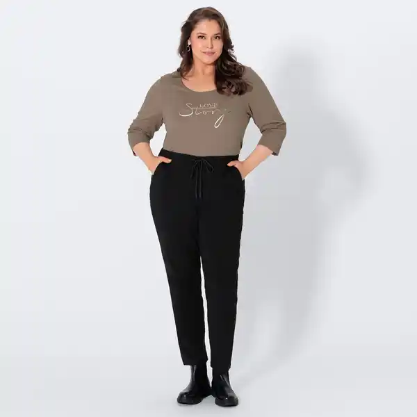 Bild 1 von Damen-Bengalin-Hose mit Taschen, große Größen