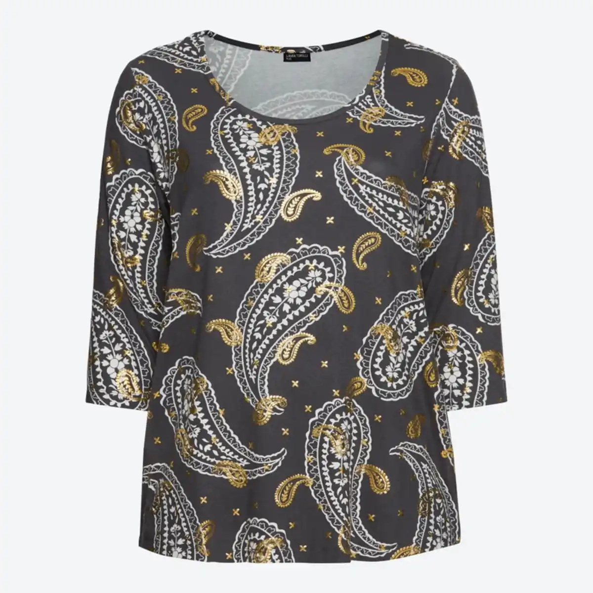 Bild 2 von Damen-Langarmshirt mit 3/4 Arm, große Größen