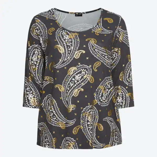 Bild 2 von Damen-Langarmshirt mit 3/4 Arm, große Größen