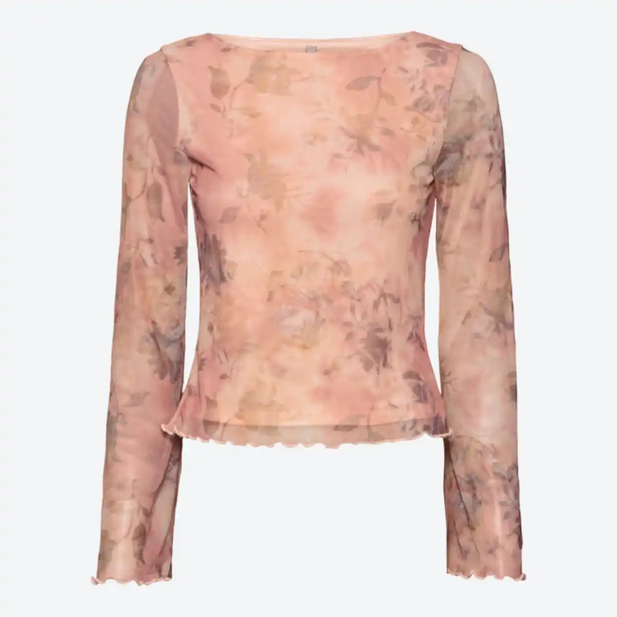 Bild 2 von Damen-Langarmshirt mit Trompetenärmeln