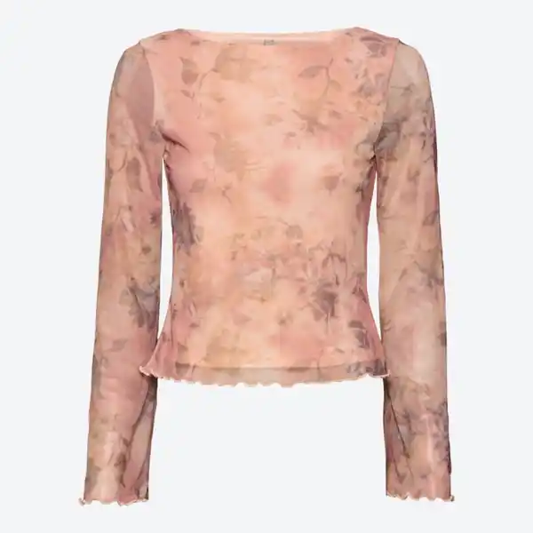 Bild 2 von Damen-Langarmshirt mit Trompetenärmeln