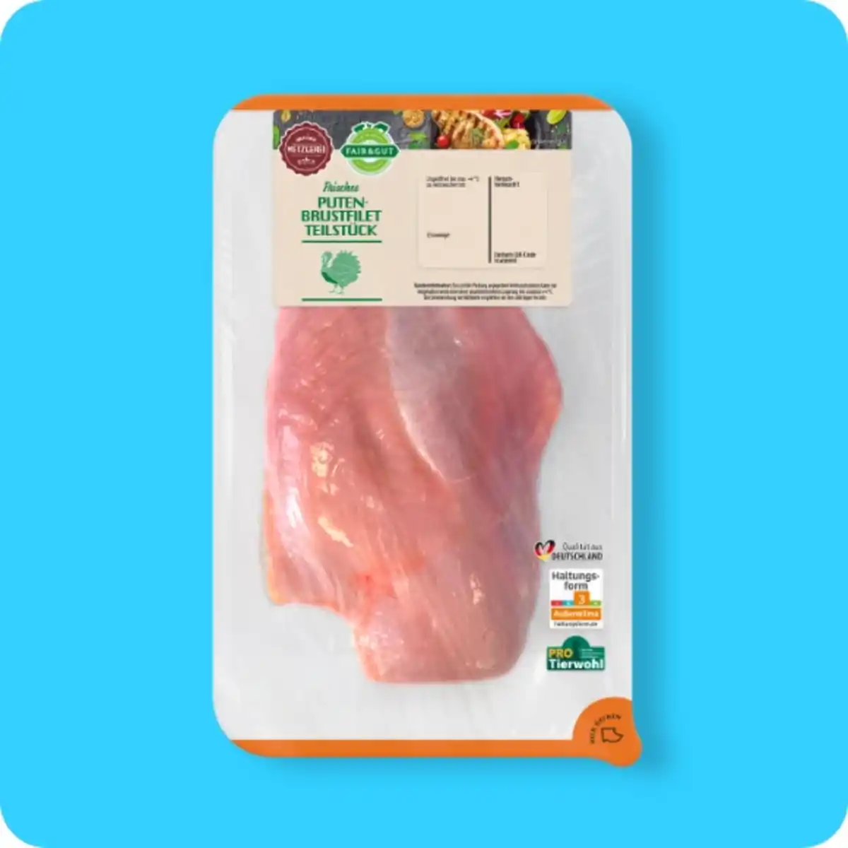 Bild 1 von FAIR & GUT Putenbrustfilet-Teilstück, Haltungsform 3²