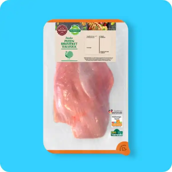 Bild 1 von FAIR & GUT Putenbrustfilet-Teilstück, Haltungsform 3²