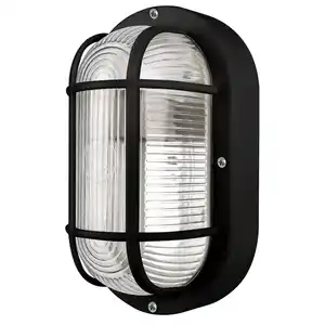 CASAYA LED-Außenleuchte »Korbi«, E27, BxHxT: 20,5 x 9,5 x 12 cm, oval, schwarz