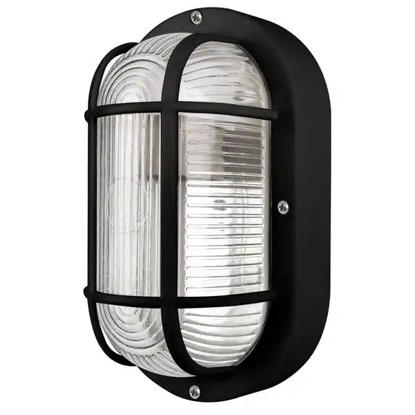 Bild 1 von CASAYA LED-Außenleuchte »Korbi«, E27, BxHxT: 20,5 x 9,5 x 12 cm, oval, schwarz