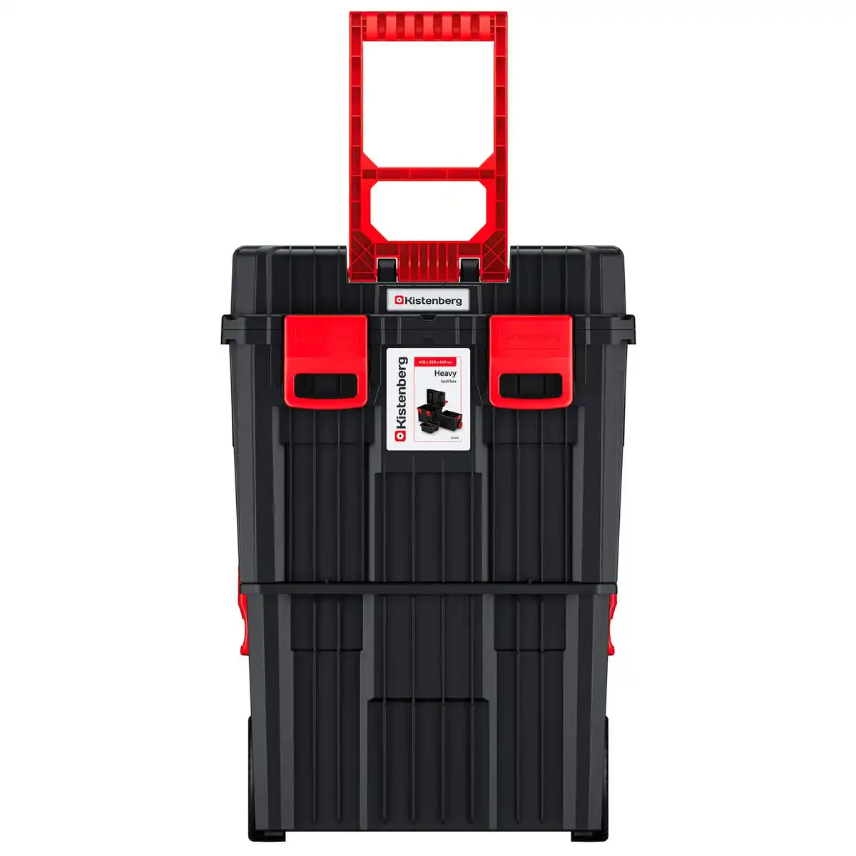 Bild 4 von PROSPERPLAST Werkzeugkiste »Heavy«, 3-teilig, mit Rollen, schwarz/rot