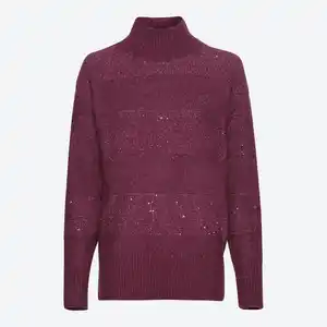 Damen-Pullover mit Glitzerfäden