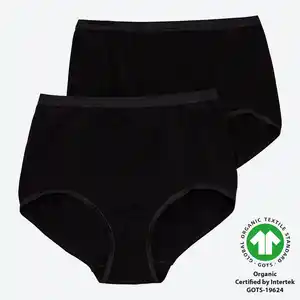Damen-Taillenslip mit Verstärkung, 2er Pack
