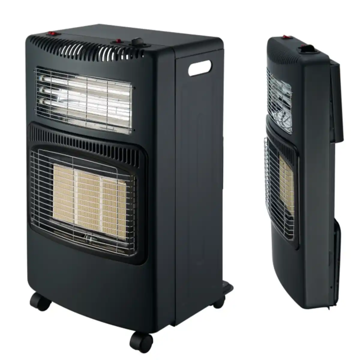 Bild 2 von Heizgerät, 2in1, Gas: 1500 bis 4200 W, Elektrisch: 1200 W, schwarz