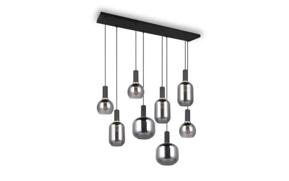 Bild 1 von Pendelleuchte Diva, chromfarbig/schwarz, 8-flammig