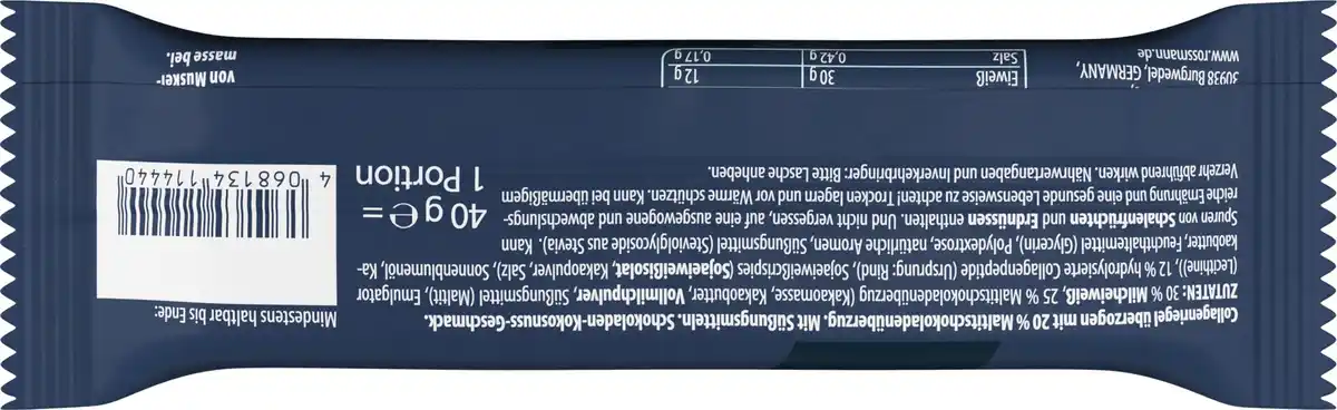 Bild 2 von WellMix Collagen- & Proteinriegel Coconut Flavour, 40 g