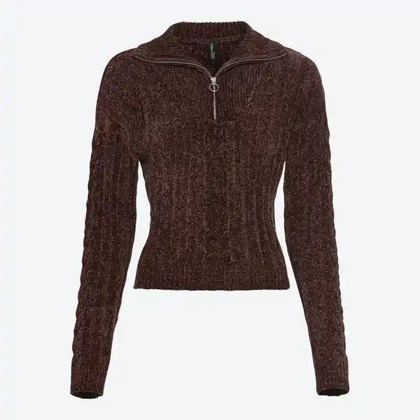 Bild 3 von Damen-Chenille-Troyer mit Reißverschluss