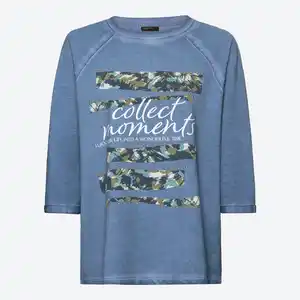 Damen-Langarmshirt mit Oilwash-Veredelung