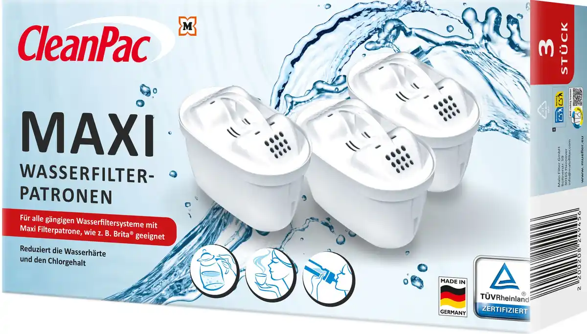 Bild 1 von CleanPacMaxi Wasserfilter Patronen, 3 Stk