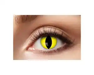 Kontaktlinsen Yellow Cat, Halloween