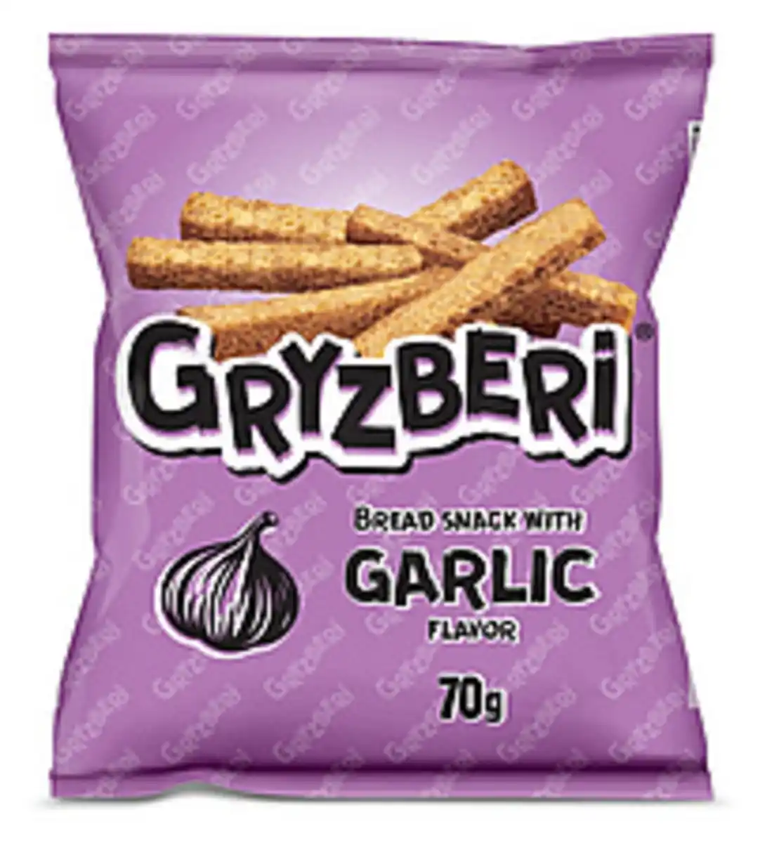 Bild 1 von "GRYZBERI" Snack aus geröstetem Weizenbrot mit Knoblauchgesc...