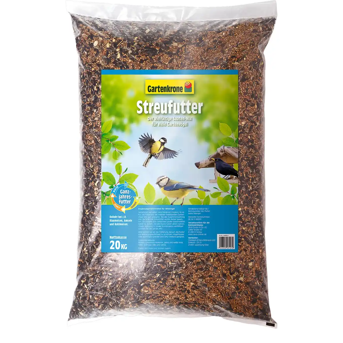 Bild 1 von Gartenkrone Vogelfutter »Streufutter«, 1 Stück à 20 kg