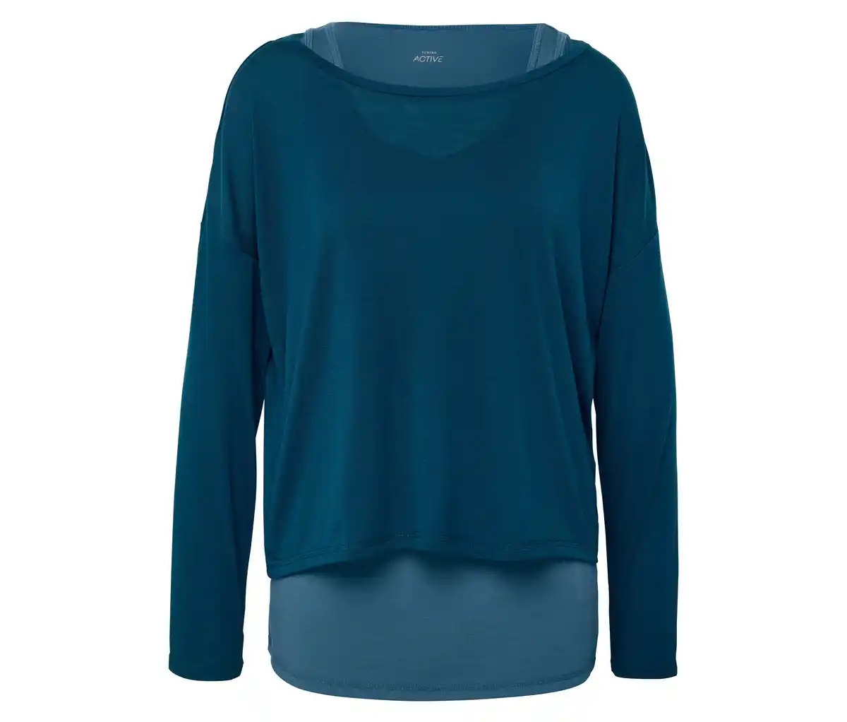 Bild 1 von 2-in-1-Sportshirt, petrol/mittelblau